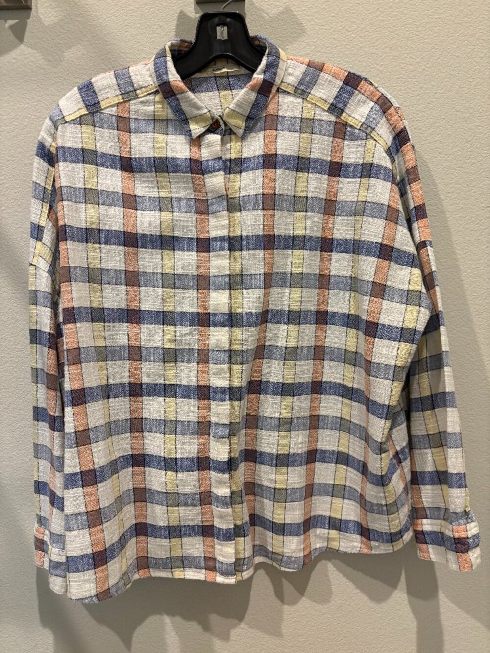 Sessun Plaid Cotton Blouse - Size Small